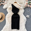 Solid New Chic Fashion Sexy Package Hips Mini Dress Women Summer Slim Elastic Knitted Party Dress Streetwear Lady Outfits