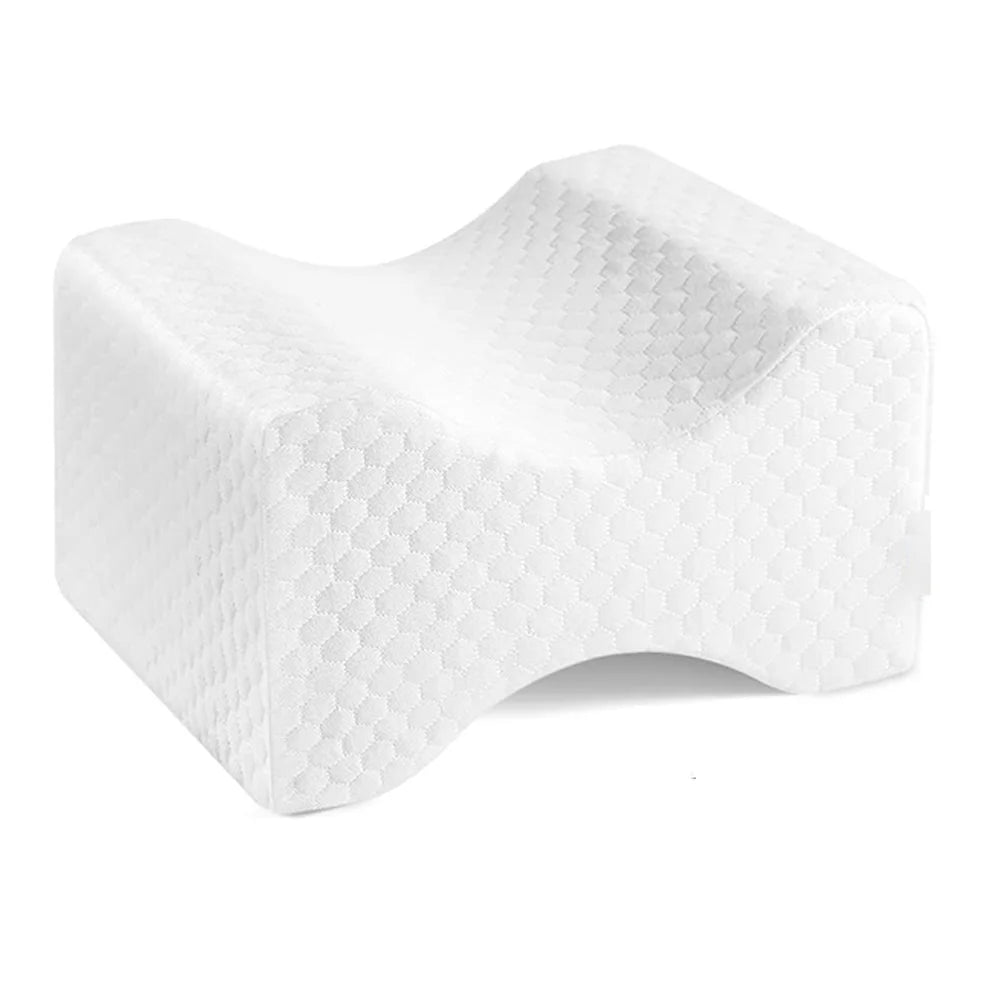 Leg Pillow, Side Pillow, Memory Foam Knee Pillow with Side Sleeping Belt, Leg Knee Pillow with Removable and Washable Cover