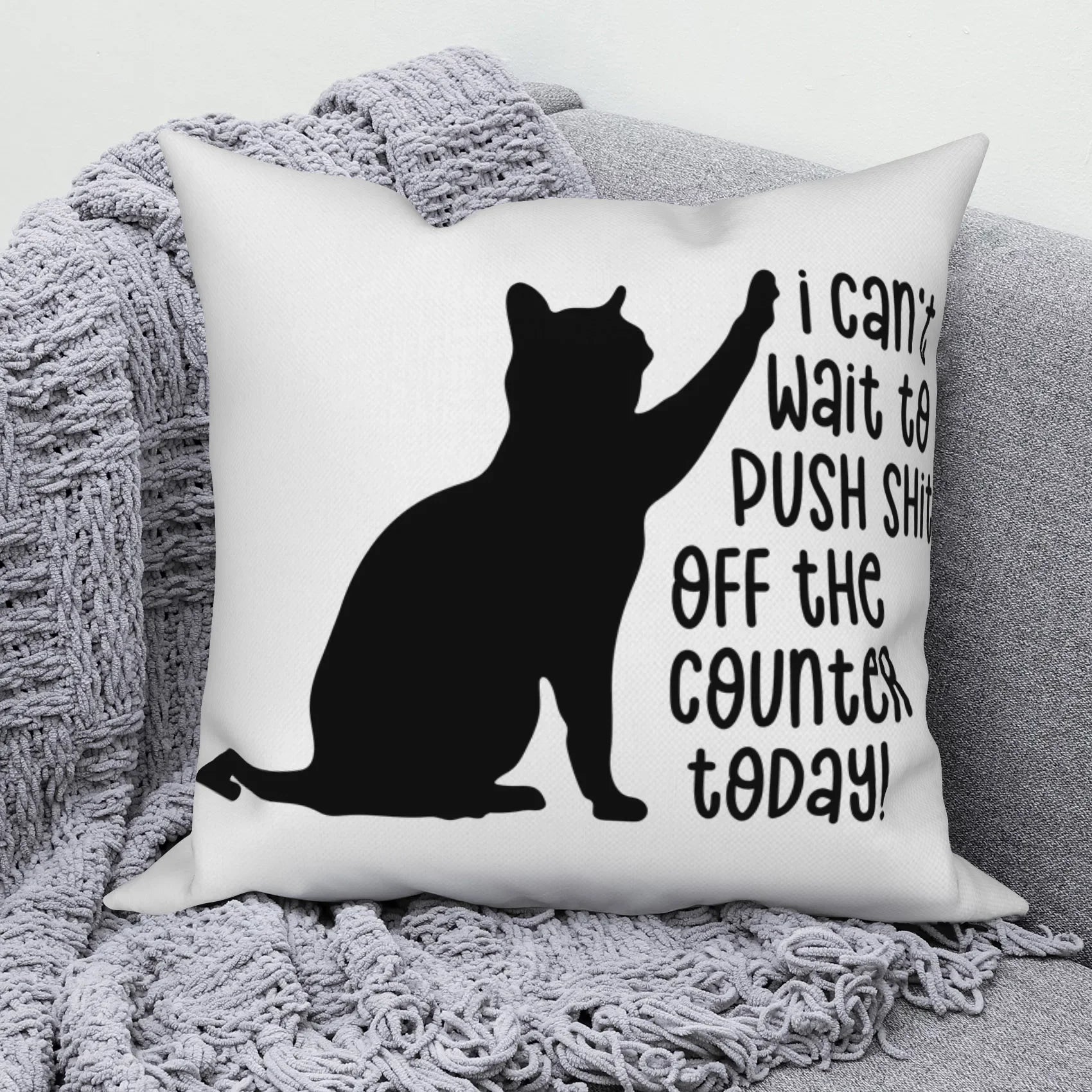 Modern Sofa Decorative Pillowcase Home Decor Set Cute Cat   Cushion Cover Throw Pillow