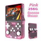 BOYHOM 256G/128G/64G R36S ARKOS 2.0 Retro Handheld Game Console 3.5'' IPS screen,Portable Pocket Game Player for  children gift