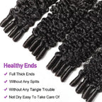 Burmese Curly Hair Bundles Raw Human Hair 1/3/4 Bundles Pixie Curly 100% Unprocessed Human Hair Weave Extensions For Women Wavy