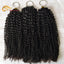 Honey Blonde Feather Crochet Human Hair Extensions Curly Invisible Miracle Knots Pre-Separated Crochet Hair for Women