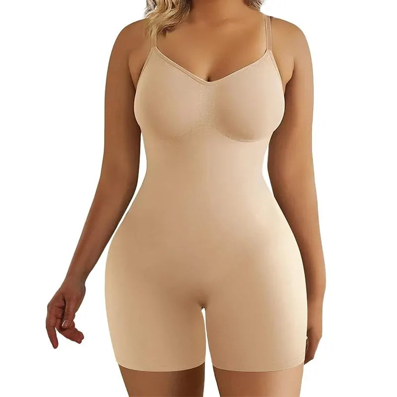 Bodysuit for Women Tummy Control Shapewear Seamless High Waist Flat Belly Belt Stretch Shapewear Body Shaper Secondary image