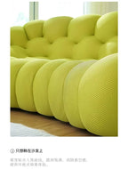 Compressed vacuum cross-border honeycomb pull-point bubble sofa special-shaped hall football three-person lazy sofa