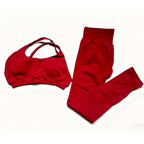 Seamless Activewear Set – Sports Bra & High Waist Leggings