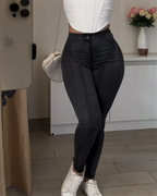 Skinny Jeans Women Mid Waist Fashion Simple y2k Pants 2025 & 2026 Elegant Korean Style Clothes Pencil Pants Temperament Hot Selling