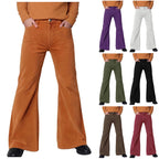 Fall Slim Fit Flared Pants Men Classic Fashion Handsome Long Fittness Trousers Hundred Matching Outdoor Trendy Plush Apparel