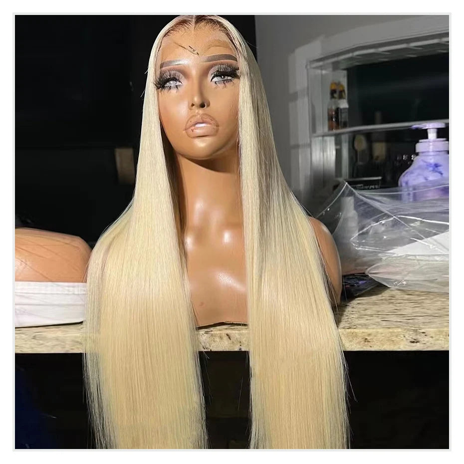 1B 613 Body Wave Human Hair Wig 13x6 Hd Lace Frontal Wig Brazilian 2 Tone Dark Root Ombre Blonde Lace Front Wigs For Black Women