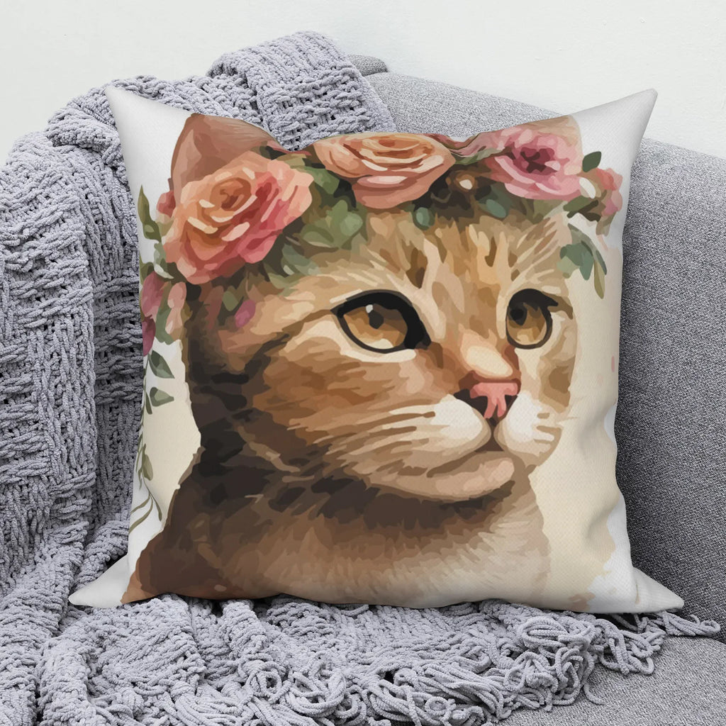 Modern Sofa Decorative Pillowcase Home Decor Set Cute Cat   Cushion Cover Throw Pillow