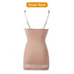 Becirzet Strap White Dress Underwear Women Mesh Control Slips Dresses Party Underwire Underskirt Tube Mini Short Underdress XXL