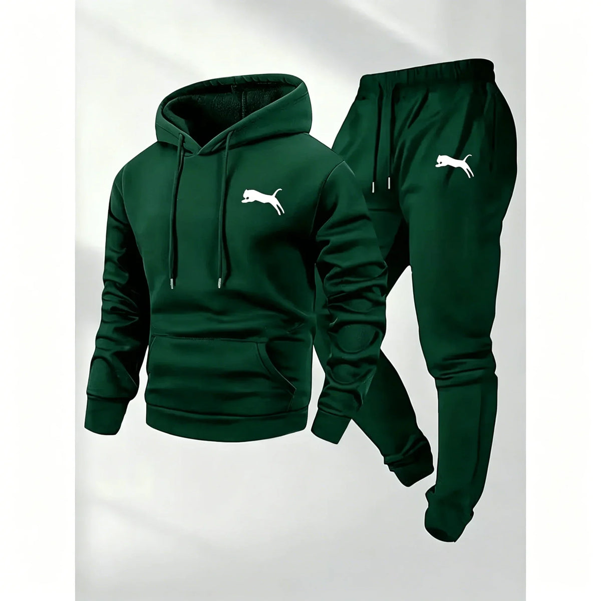 Hot Selling Men's Hooded Sweatshirt Pants Set Casual Tracksuit Streetwear Sportswear Fitness Jogger Outfit 2 Piece Warm Clothing