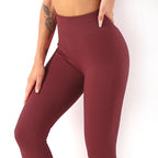 Ribbed Yoga Pants High Waisted Gym Leggings Sport Women Fitness Seamless Female Legging Tummy Control Running Training Tights