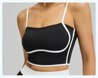 Women's Yoga Sports Bras Padded Gym Top Beauty Back Workout Crop Top Adjustable Shoulder Strap Fitness Bra Tight Yoga Wear