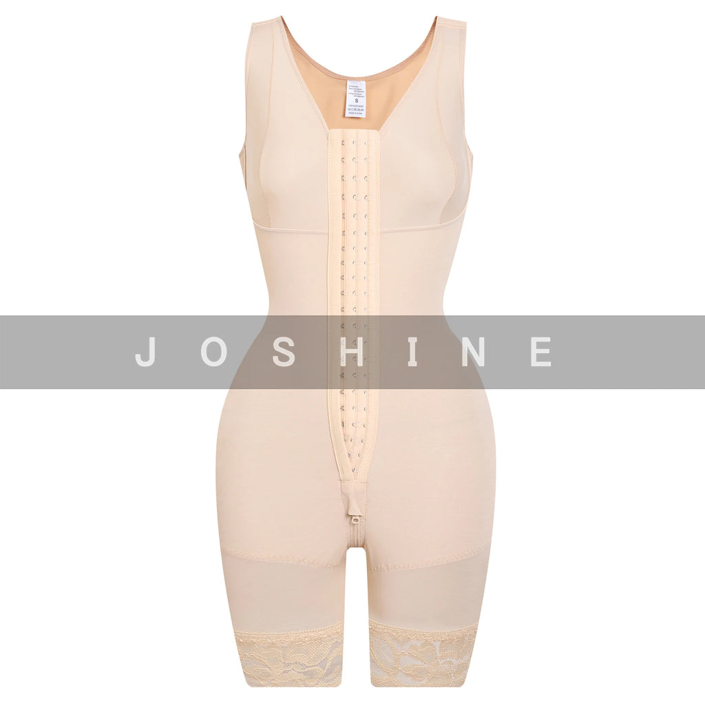 Full Body Shaper High Compression Shapewear Girdle With Brooches Bust For Postpartum Slimming Sheath Belly Fajas Colombianas