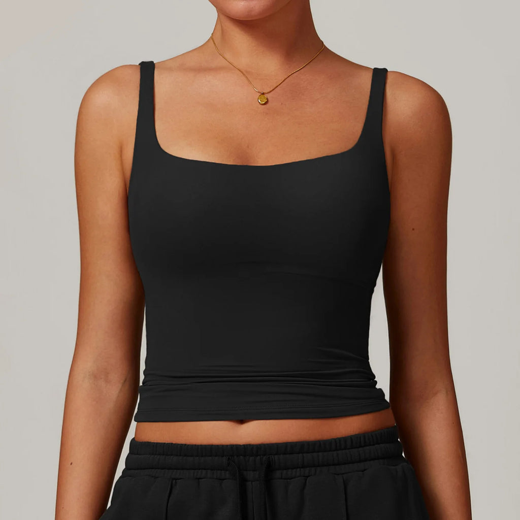 Summer Women's Workout Yoga Tank Top Quick-Dry Gym Sports Vest Female Running Tight Top Women U-Back Fitness Underwear