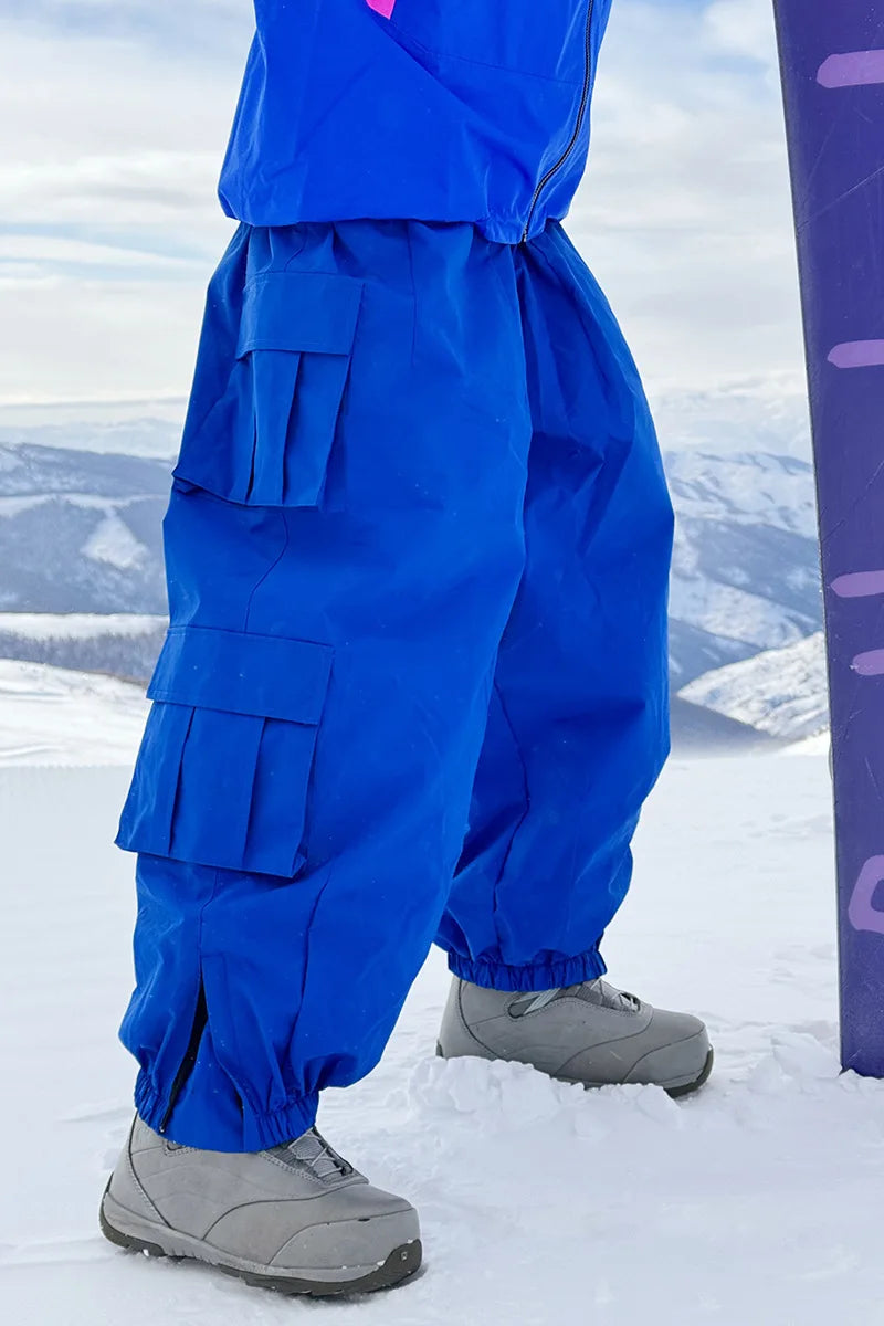 Oversize Winter Ski Pants 3L Snowboard Pant Thicken Thermal Waterproof Breathable Outdoor Sports Warm Women's Men's Ski Trousers