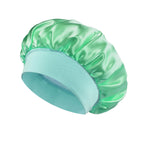Large Satin Bonnet,Silk Bonnet Hair Wrap for Sleeping, Sleep Cap With Elastic Soft Band, Big Bonnets for Women Hair Care