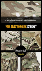 Multicam Pants +Knee Pads Men Tactical Combat Cargo Camo Trousers Trainning Hunting Clothes Quick Dry Breathable Sport Pants