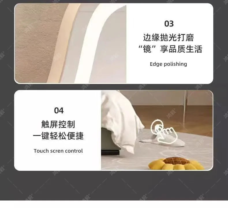 Bedroom Mirror Dressing Table Desk White Drawers Light Makeup Vanity Wood Room Penteadeira Com Espelho Dresser Furniture