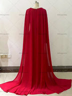 Pink Long Sleeves Mermaid Prom Dresses robes de soirée A-line Pleats Evening Dress Floor-Length Wedding Guest Dress Customized