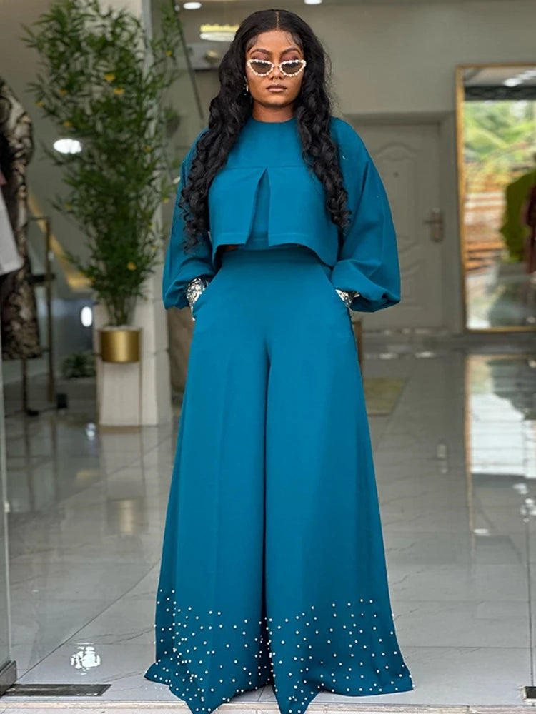 2 Piece Women Sets 2025 New Arrival Spring Summer Matching Sets Solid Color Two Pieces Sets Top And Pants Suits Outfits Clothing Main image