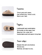 New plush cotton slippers for women, autumn and winter indoor thick sole with plush anti slip slippers, thickened cotton slipper