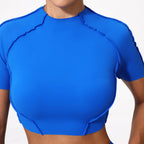 Women Yoga Top No Padded Sport T Shirts Fitness Clothes Short Sleeve Yoga Shirt Gym Top Running Active Wear Sport Tops
