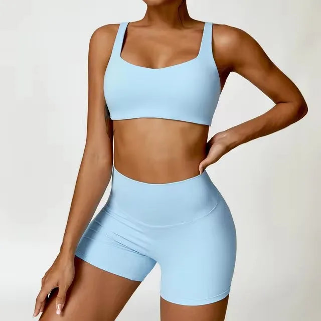2PCS Yoga Suit Sports Set Women Quick-Drying Gym Set Women Tracksuit Running Workout Long Sleeve Sports Shirt Yoga Clothing