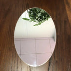 10pcs 3D Wall Sticker Mirror Oval  Acrylic High-definition tough Wall Sticker Home Bedroom Bathroom Self-adhesive Mirror