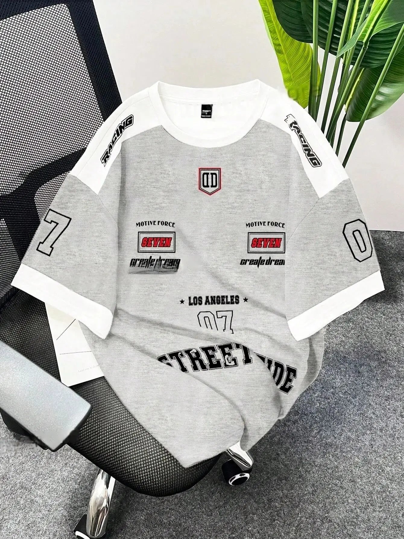 The 2026 summer new men's T-shirt 3D digital printed short-sleeved T-shirt, men's sportswear, Brooklyn racing football T-shirt,