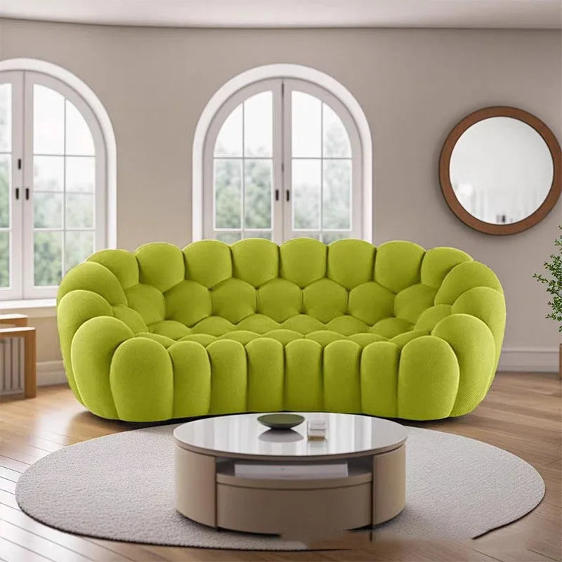 Compressed vacuum cross-border honeycomb pull-point bubble sofa special-shaped hall football three-person lazy sofa