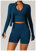 New Women Seamless Zipper Jacket Yoga Long Sleeved Gym Top Yoga Push Up Jacket Fitness Running Workout Sport Coat Women's Shirts