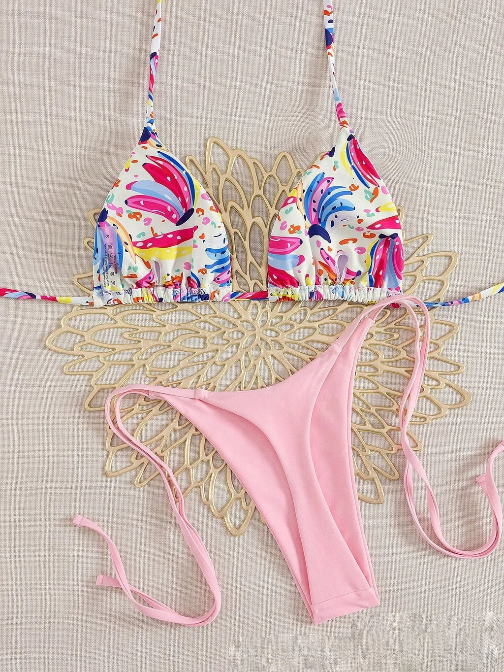 Bikini Print Swimsuit Beach Sexy Ladies Swimwear Seaside Vacation