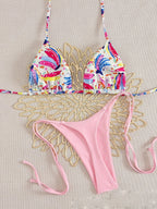 Bikini Print Swimsuit Beach Sexy Ladies Swimwear Seaside Vacation