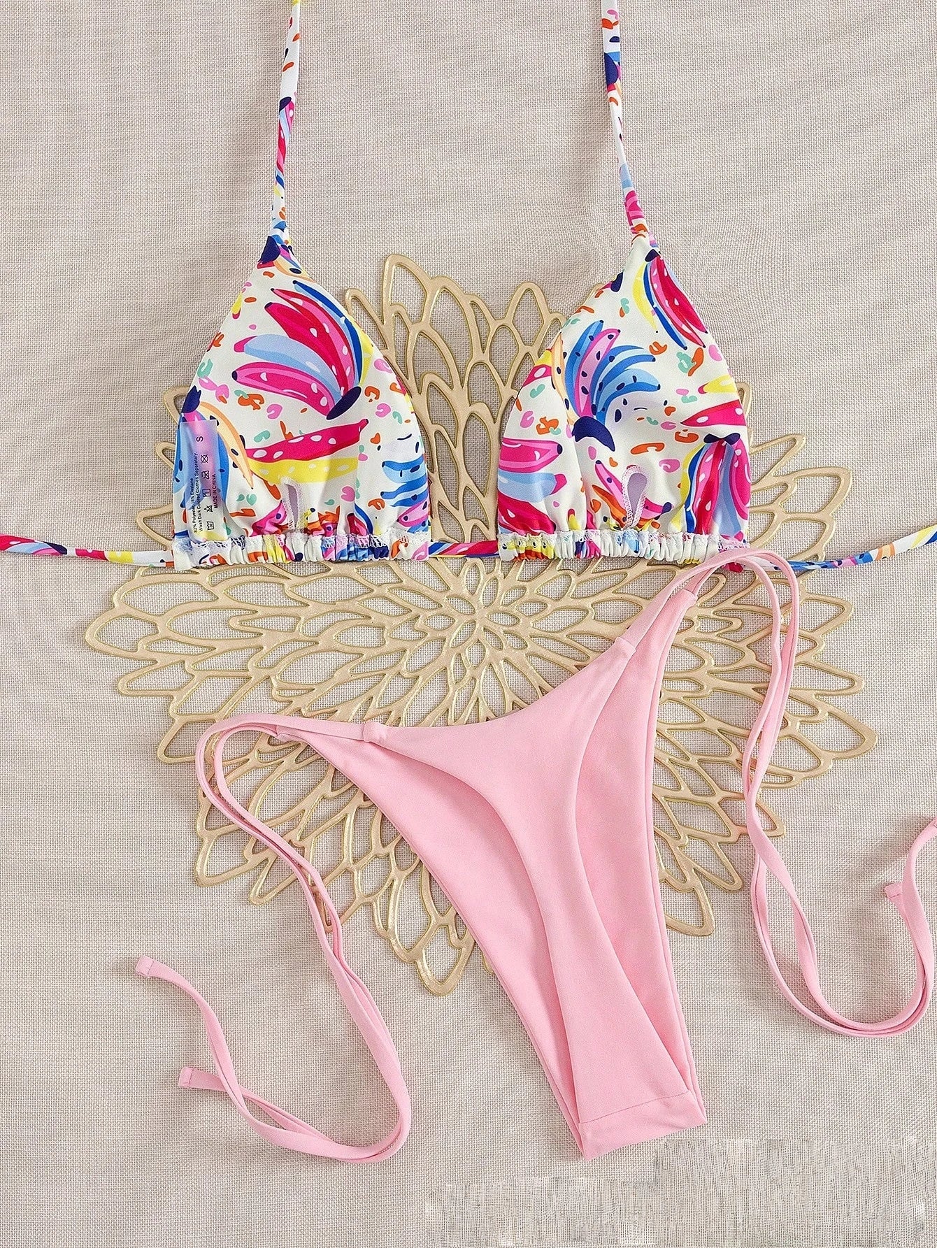 Bikini Print Swimsuit Beach Sexy Ladies Swimwear Seaside Vacation