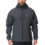 Men's Outdoor Waterproof Windbreak Jacket Lightweight Coat for Camping Hiking Cycling Fishing with Inner Pocket