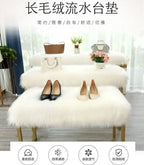 Korean Style Long Hair Cushion Window Decoration Plush Bag Clothing Plush Decorating Shelf Display Cabinet Makeup Table Mats