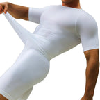 Mens Slimming Body Shaper Short Sleeves Shirts Abs Abdomen Slim Gym Workout Tummy Control Compression Tops Fitness Shapewear