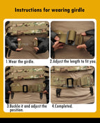 Tactical Padded Belt Airsoft CS Combat Molle Airsoft Girdle Duty Paintball Waist Belts War Game Hunting Accessories