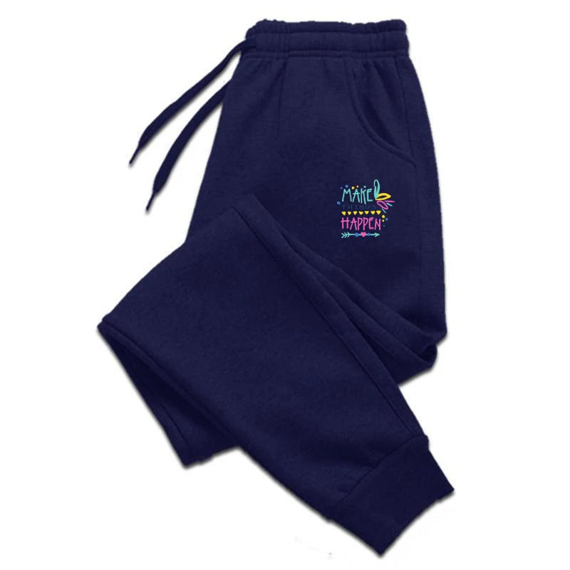 High Quality Fashion Versatile Womens Mens Outdoors Elastic Waist Jogging Casual Sweatpants Sport Trousers
