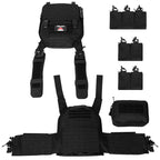 Artex New Combat Vest 6094 Quick Detachable Light Laser Cut Tactical Vest Black Gear to Carry Airsoft Carrier Combat equipment