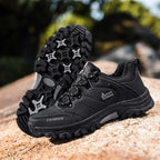 Shoes for Men 2026 New Men Sneakers Leather Waterproof Mountaineering Camping Hiking Shoes Thick Sole Comfortable Running Shoes
