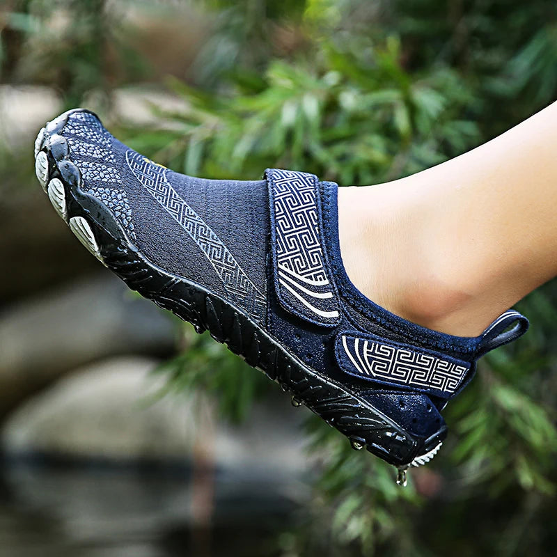 Men Women Elastic Beach Barefoot Seaside Aqua Shoe Quick-Dry Breathable Surf Wading Shoe Non Slip Upstream Swimming Water Shoe