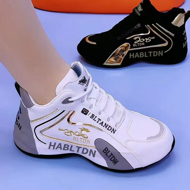 Sneakers Women Autumn Breathable Ladies Lightweight Lace Up Vulcanized Shoes for Women Walking Designer Shoes Zapatos De Mujer