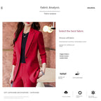 Coat Women's Red Work Clothes Suit Jacket