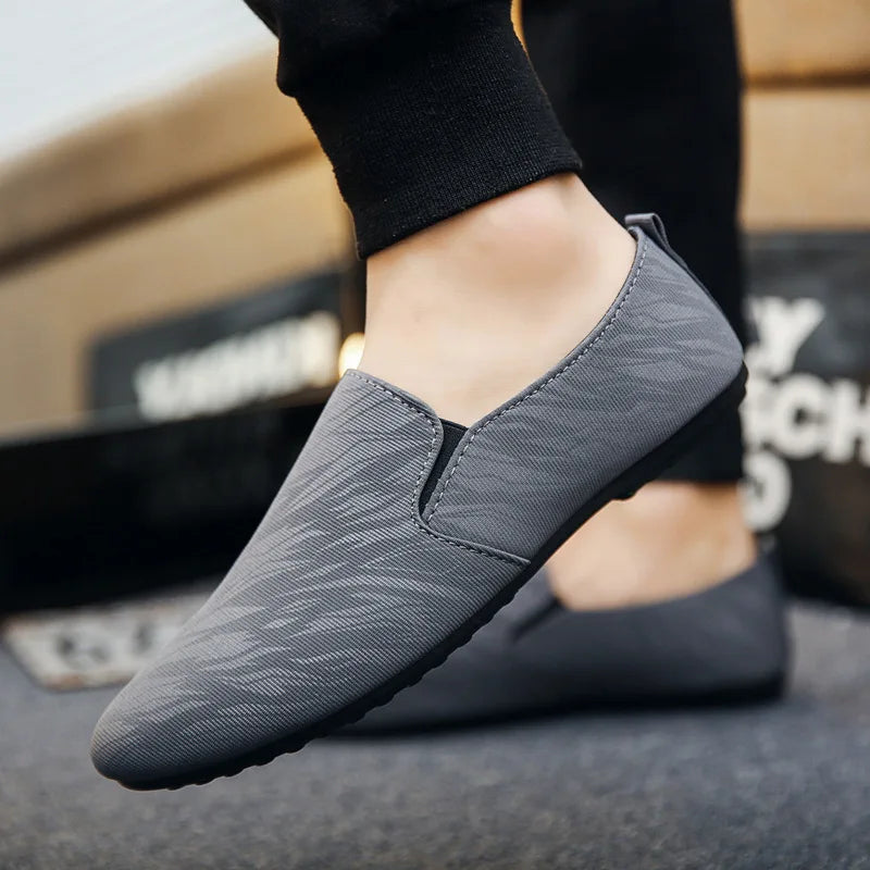 Shoes for Man New Men Fashionable Canvas Breathable Flat Bottomed Walking Shoes with Lightweight Sports Shoes Men's Sneakers Secondary image