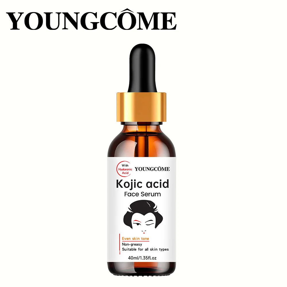 2PCS YOUNGCOME Kojic Acid Face Serum - Brightening Anti-Aging Treatment, Evens Skin ToneFades Dark Spots, Skin Essence Shrink. Secondary image