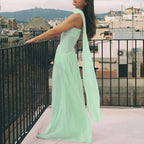 Temperament Girdling Solid Color Party Dress 2025 & 2926 Women Bodycon Tube Tops Evening Dress Elegant Full Length Gala Dress Mujers