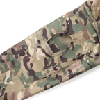 Outdoor Long Sleeve Tactical Shirts Combat Shirt 1/4 Zipper Ripstop Cotton Wear-resisting Camo Airsoft T Shirts Men Clothing