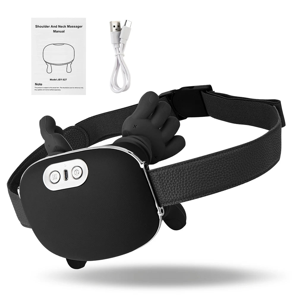 Bionic Finger Neck And Shoulder Massager Cervical Trapezius 4D Kneading Body Back Hand Massage Shawl Brushless Motor